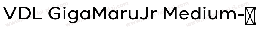 VDL GigaMaruJr Medium字体转换
